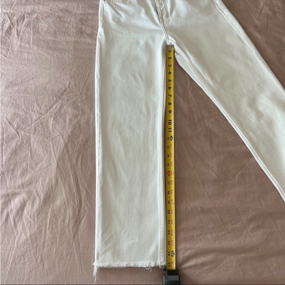 ZARA High Waisted White Jeans Size 2 - Picture 8 of 9
